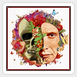 Hannibal - Organic Cannibal Floral Skull Sticker